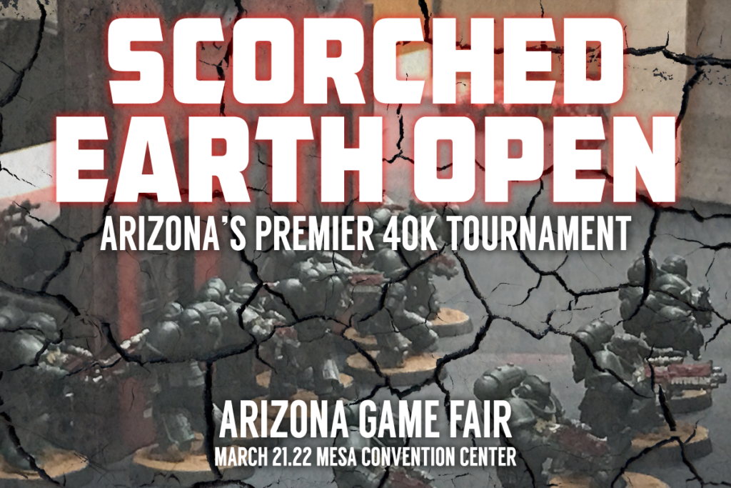 Scorched Earth Open announcement logo.